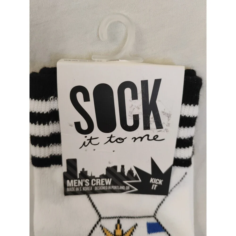 Sock It to Me Kick It Crew Socks Men's One Size Soccer Designed In Portland - Picture 4 of 4